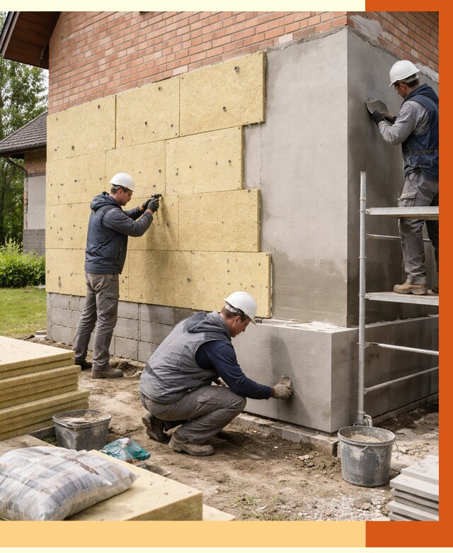 Утепление частного дома в Юрге под ключ от 8022 руб/м2 — недорого | ТепломастерЮрг