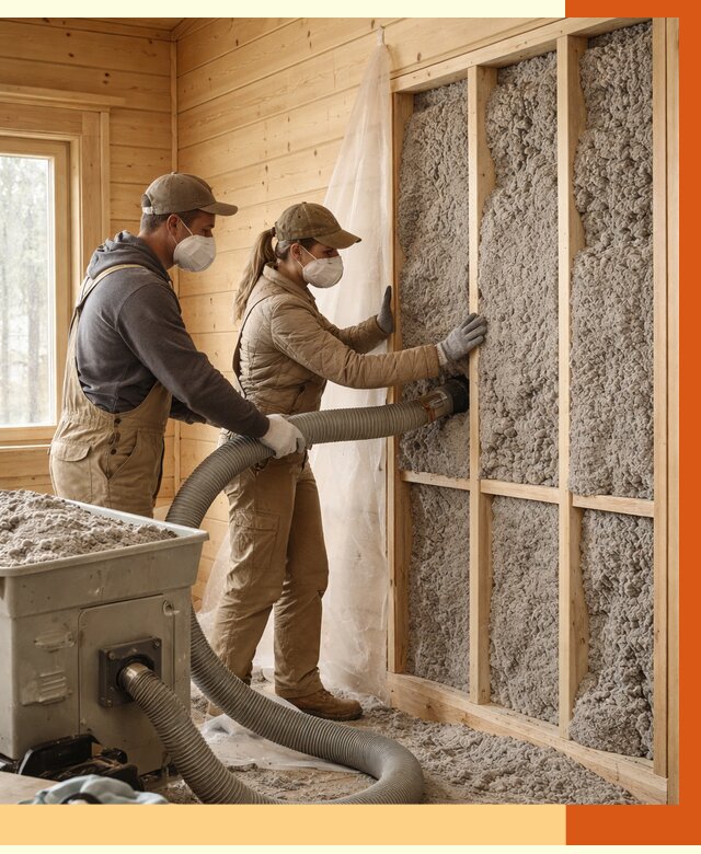 Утепление дачного дома эковатой в Юрге от 1551 руб./м2 — комплексно, ТепломастерЮрг