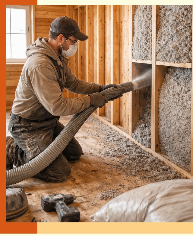 Утепление дачного дома эковатой в Юрге — быстро и надёжно