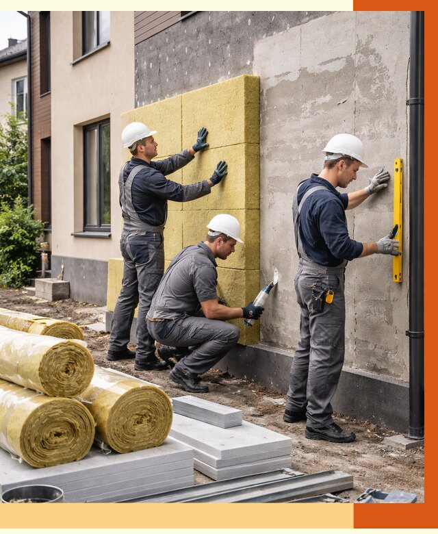 Утепление таунхауса в Юрге от 7701 руб/м2 — комплекс под ключ | ТепломастерЮрг