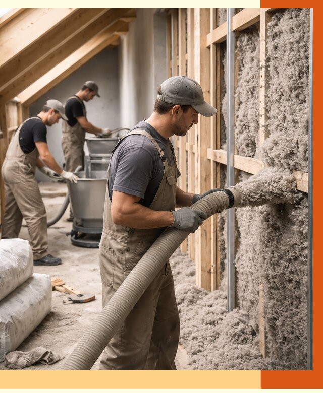 Утепление таунхауса эковатой в Юрге от 2353 руб./м² — монтаж и задувка | ТепломастерЮрг