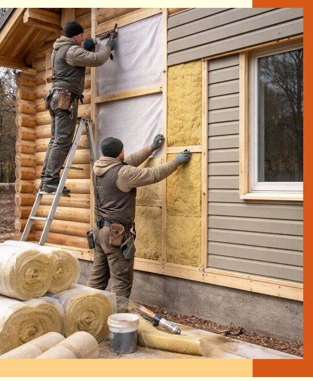 Утепление деревянного дома в Юрге от 6632 руб./м2 — заказать работы | ТепломастерЮрг