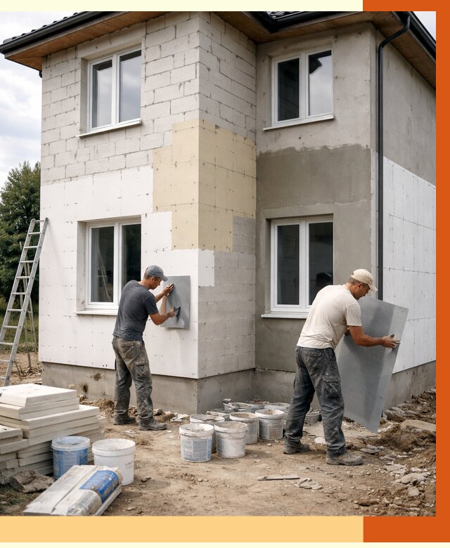 Утепление дома из газобетона в Юрге от 4492 руб./м² — заказать у ТепломастерЮрг