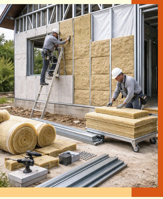 Утепление дома из ЛСТК в Юрге от 5562 руб./м² — профессионально | ТепломастерЮрг