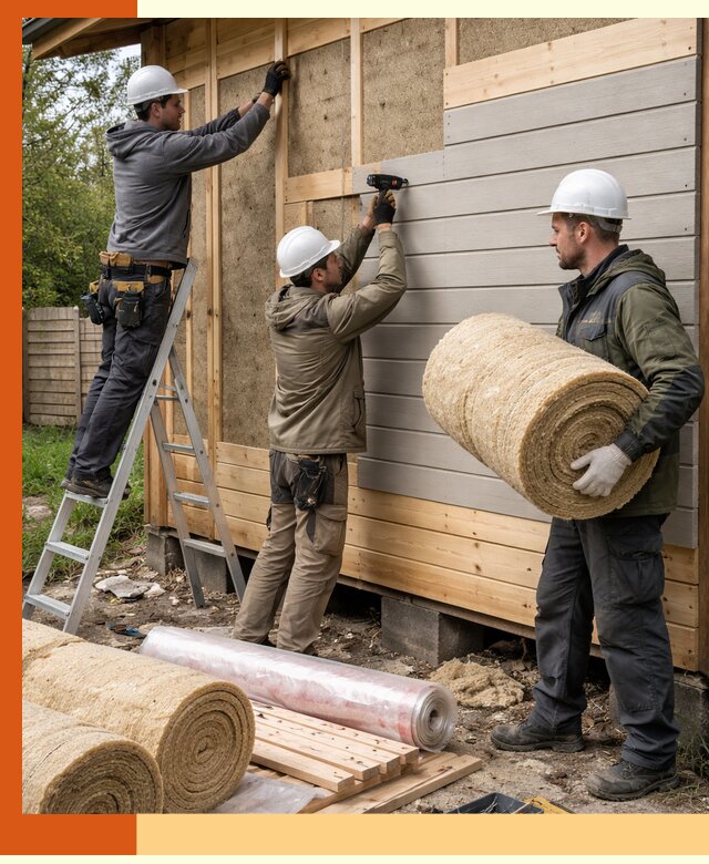 Утепление бани снаружи в Юрге профессионально и надежно