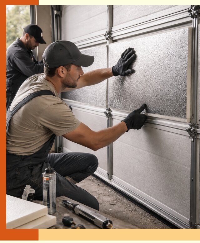 Утепление гаражных ворот в Юрге качественно и надежно