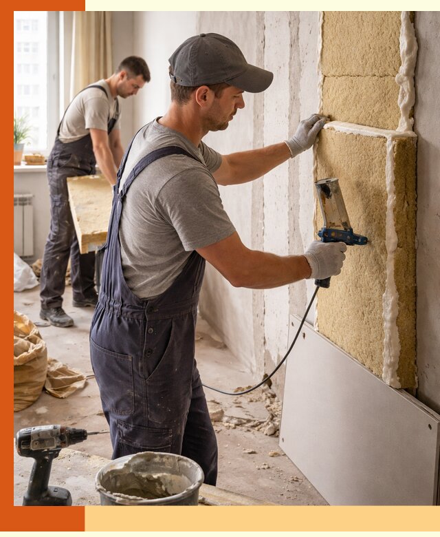 Утепление стен изнутри в Юрге — качественно и эффективно