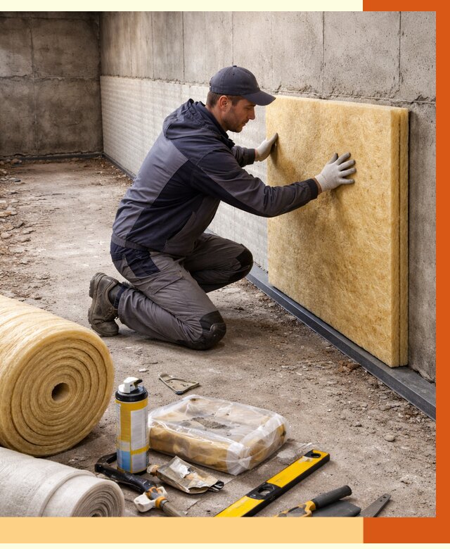 Утепление фундамента изнутри в Юрге от 4492 руб./м2 — работы под ключ | ТепломастерЮрг