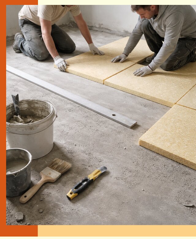 Утепление бетонного пола в Юрге профессионально и недорого