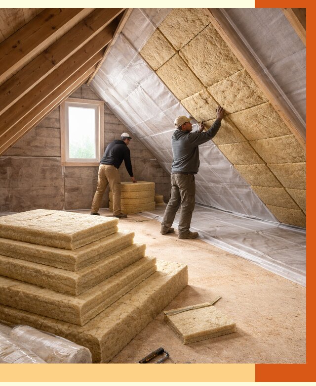 Утепление мансарды в Юрге от 2674 руб/м2 — комплексно и под ключ | ТепломастерЮрг