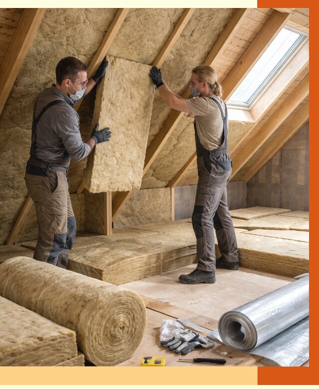 Утепление мансарды минватой в Юрге от 4492 руб./м2 — монтаж и пароизоляция | ТепломастерЮрг