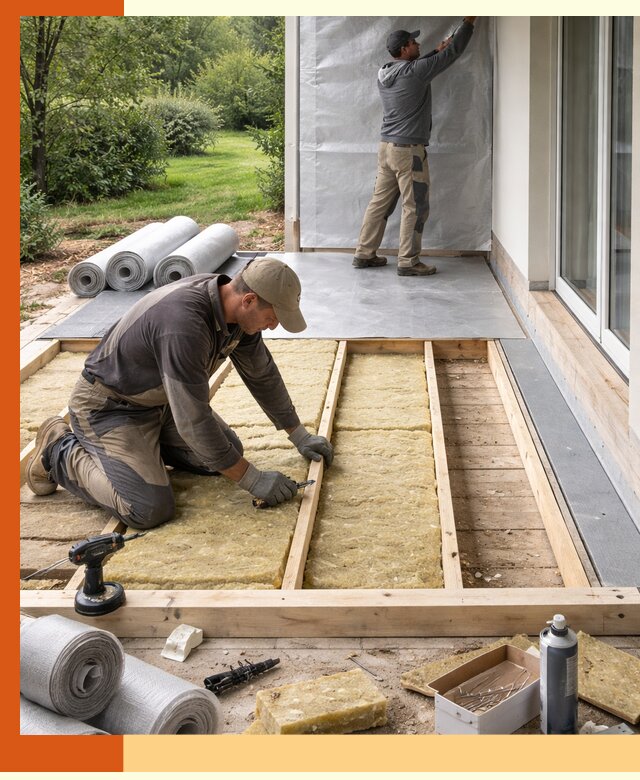 Утепление террасы в Юрге — тепло и защита круглогодично