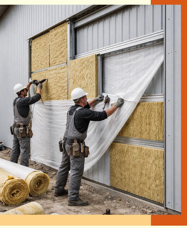 Утепление металлического склада в Юрге от 4813 руб/м2 — комплексное утепление под ключ | ТепломастерЮрг