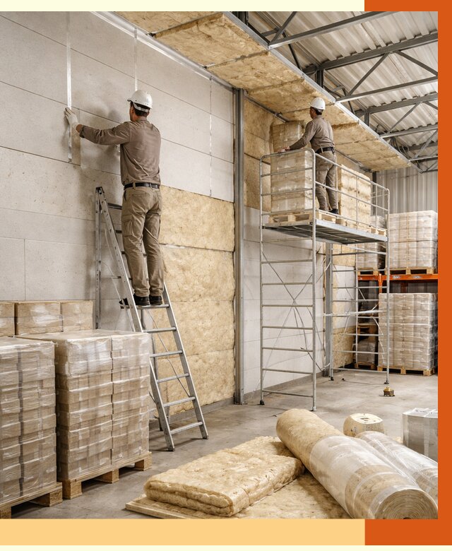 Утепление склада готовой продукции в Юрге от 2086 руб./м2 — комплексно | ТепломастерЮрг