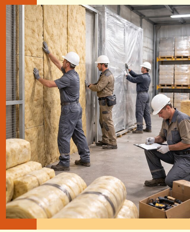 Утепление склада готовой продукции в Юрге качественно и быстро