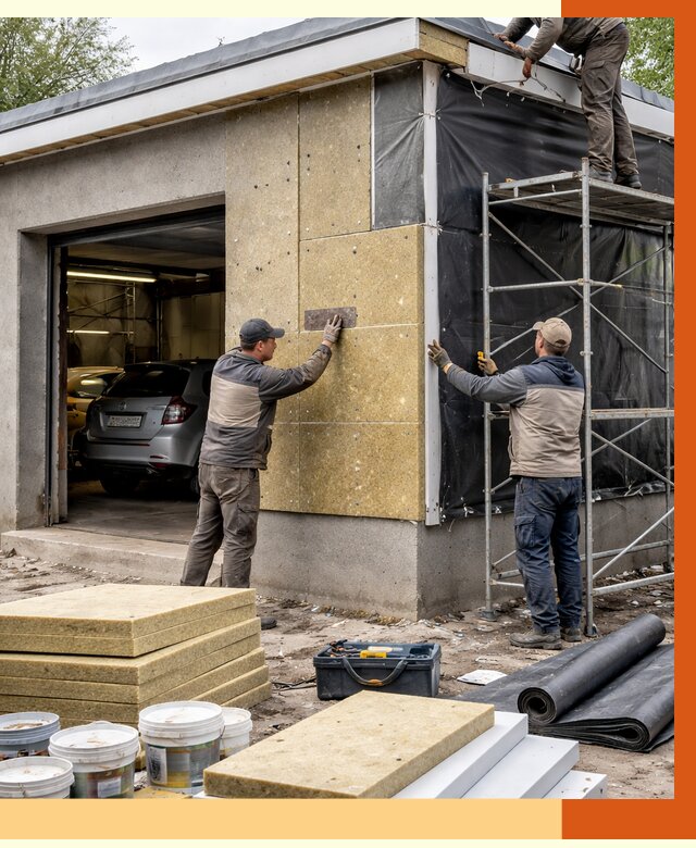 Утепление автосервиса в Юрге ппу, пеноизоляция, от 15509 руб/м2 — ТепломастерЮрг