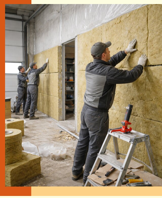 Утепление автосервиса и мастерских в Юрге качественно и надёжно