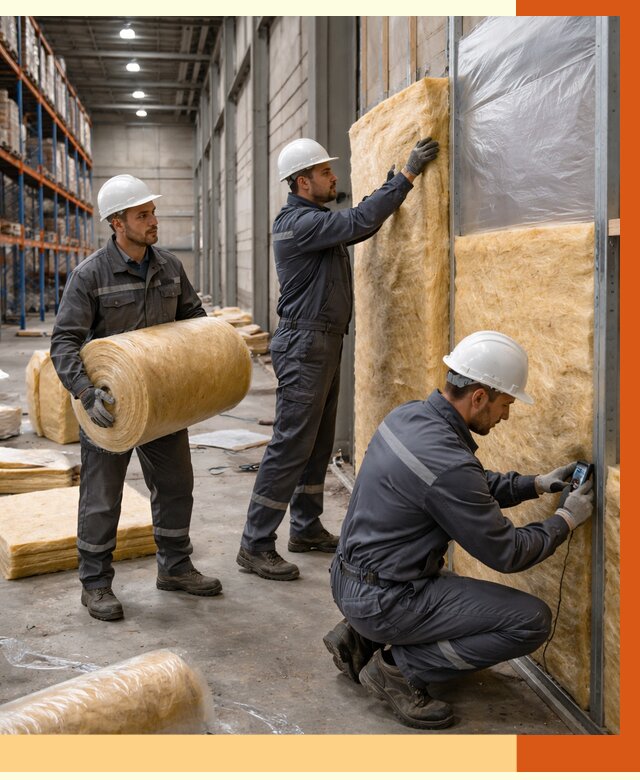 Утепление логистического центра в Юрге от 4813 руб/м² под ключ | ТепломастерЮрг