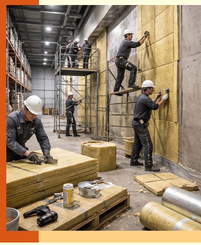 Утепление логистического центра в Юрге качественно и экономично