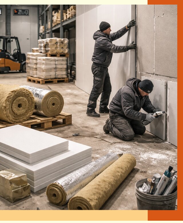 Утепление холодного склада в Юрге от 9092 руб/м2 — комплексное под ключ | ТепломастерЮрг