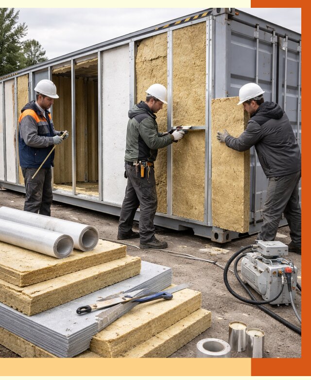 Утепление морского контейнера в Юрге от 4011 руб. под ключ | ТепломастерЮрг