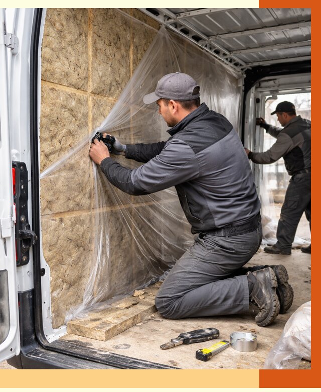 Утепление фургона в Юрге от 17648 руб/м2 — утепление фургона ППУ и кузова | ТепломастерЮрг