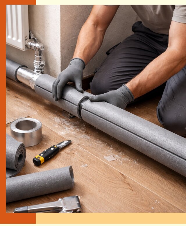 Утепление труб отопления в Юрге: теплоизоляция и защита сети