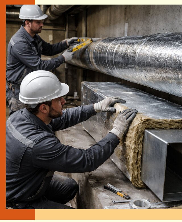 Профессиональное утепление воздуховодов и теплоизоляция в Юрге