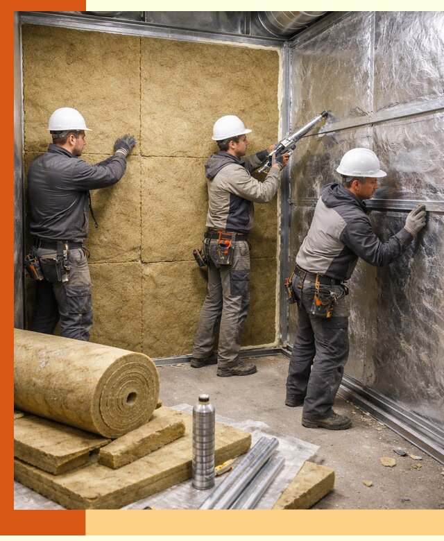 Утепление венткамеры в Юрге — качественная теплоизоляция и шумопоглощение