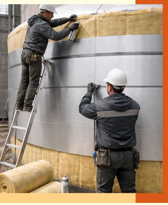 Утепление цистерны в Юрге пенополиуретаном от 15509 руб. под ключ | ТепломастерЮрг