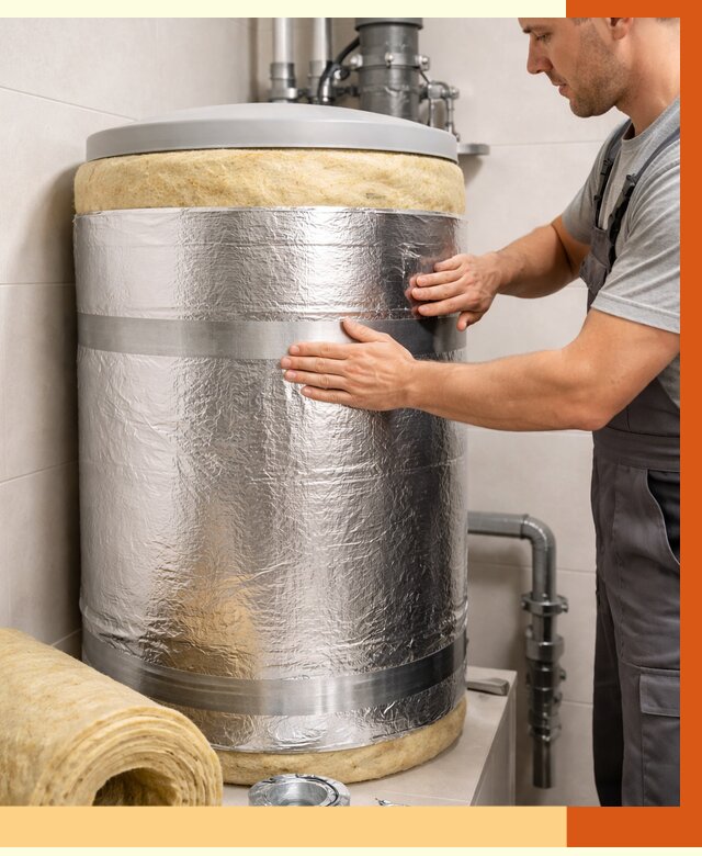 Утепление бойлера в Юрге от 4813 руб. под ключ | Утепление ППУ | ТепломастерЮрг