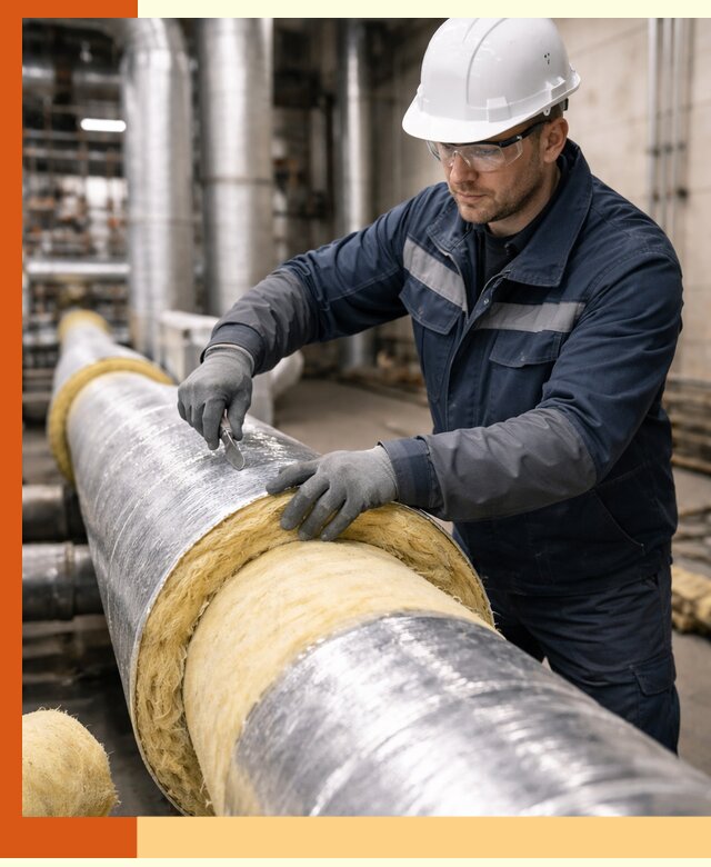 Утепление технологического оборудования и заводских установок в Юрге