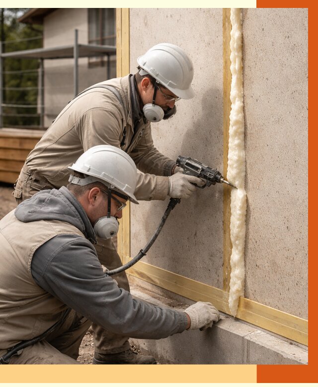 Утепление сип панелей ППУ в Юрге от 5134 руб. под ключ | ТепломастерЮрг