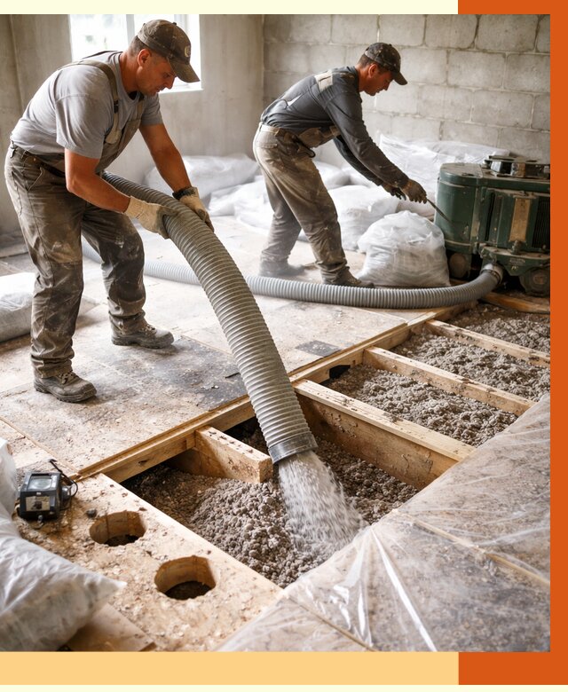 Заполнение пустот перекрытий в Юрге от 4813 руб. под ключ | ТепломастерЮрг