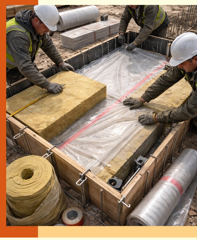 Теплоизоляция опалубки для строительства в Юрге