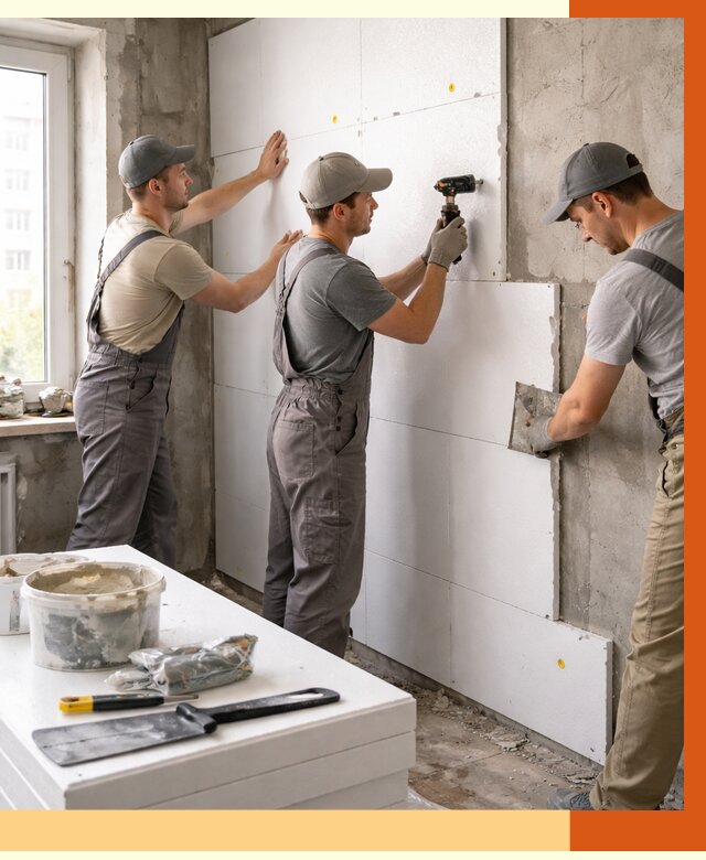 Утепление пенопластом домов и стен в Юрге от 1979 руб. — ТепломастерЮрг