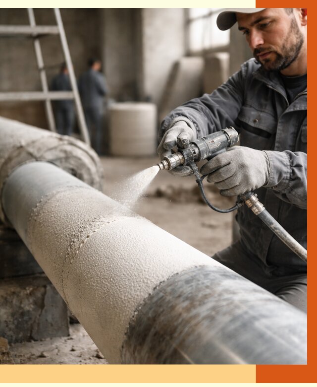 Утепление труб жидкой теплоизоляцией в Юрге от 8022 руб. под ключ | ТепломастерЮрг