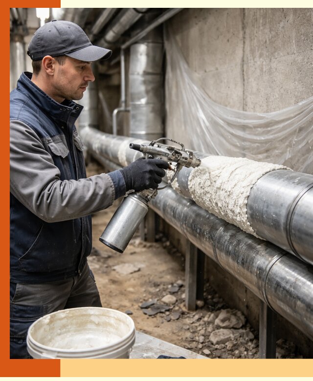 Утепление труб жидкой теплоизоляцией в Юрге