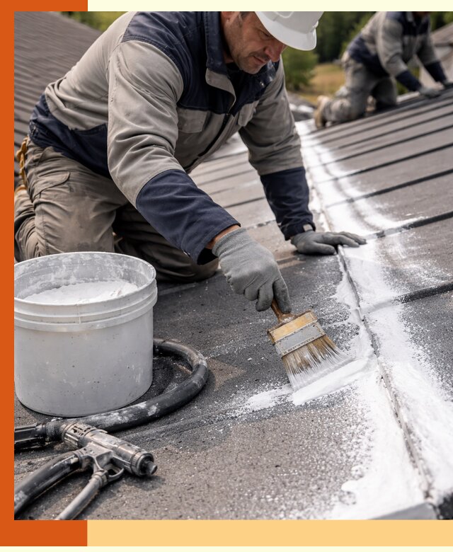 Утепление кровли жидкой теплоизоляцией в Юрге