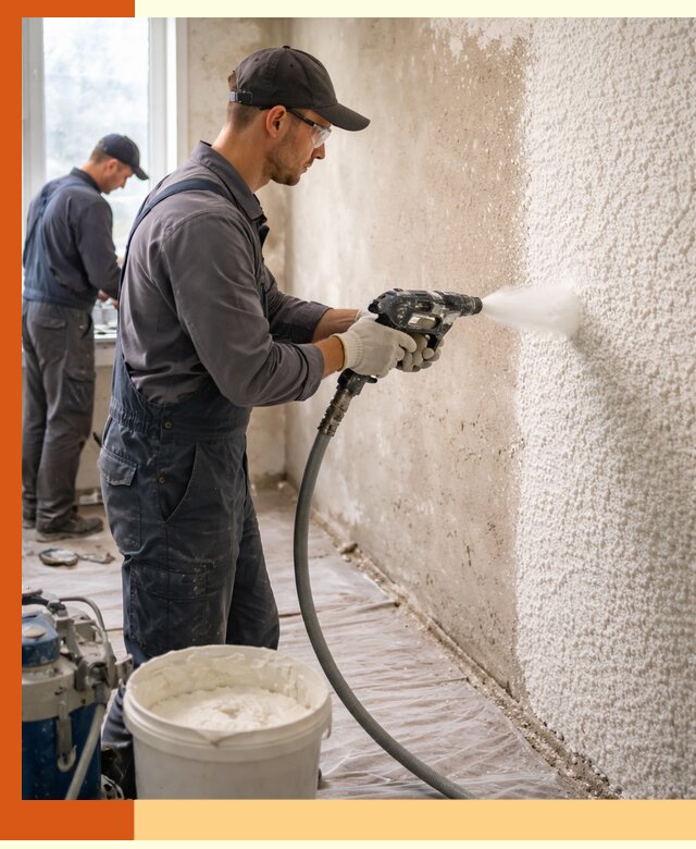 Утепление стен жидкой теплоизоляцией в Юрге для квартир и домов