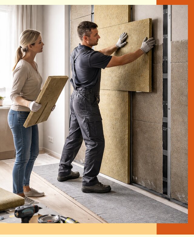 Профессиональная шумоизоляция квартиры в Юрге от 8022 руб. за м2 | ТепломастерЮрг