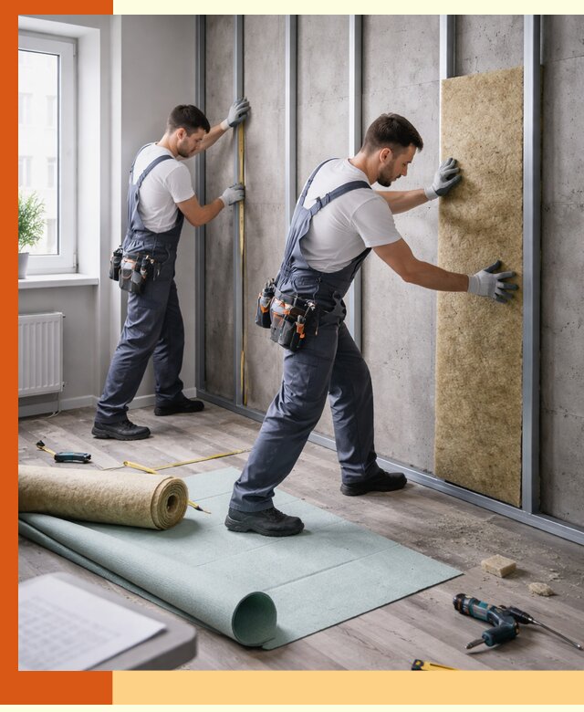 Шумоизоляция квартиры под ключ в Юрге — профессионально и гарантированно