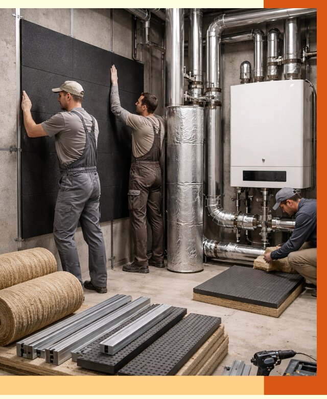 Шумоизоляция котельной в Юрге от 6952 руб. под ключ | Профессиональная звукоизоляция — ТепломастерЮрг