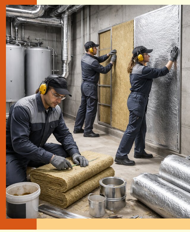 Шумоизоляция котельной в Юрге: профессиональный монтаж и материалы