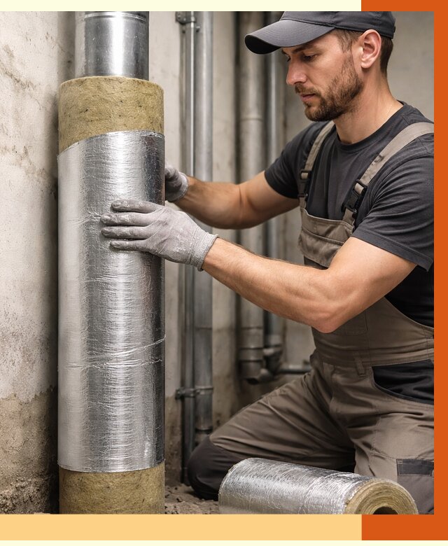 Шумоизоляция труб в Юрге от 1284 руб. — шумоподавление и звукоизоляция труб | ТепломастерЮрг