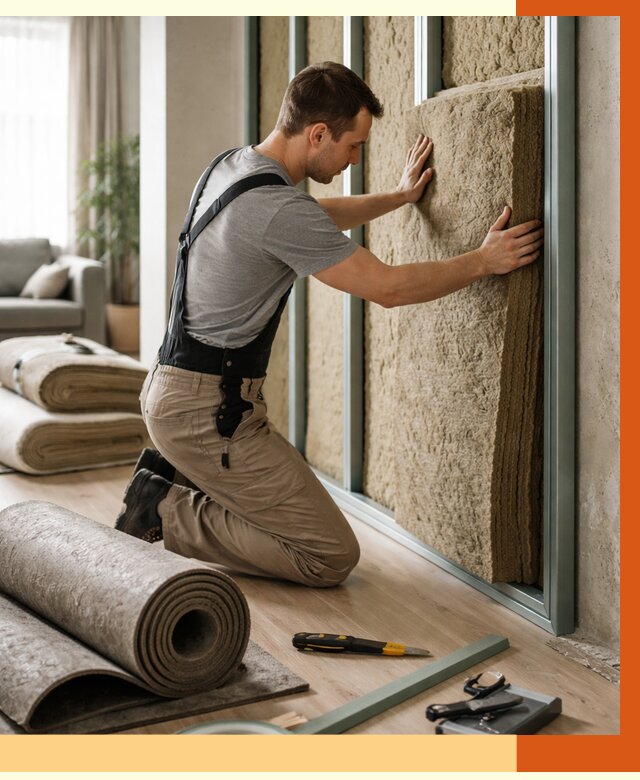 Шумоизоляция перегородок в Юрге от 1765 руб. за м2 — ТепломастерЮрг