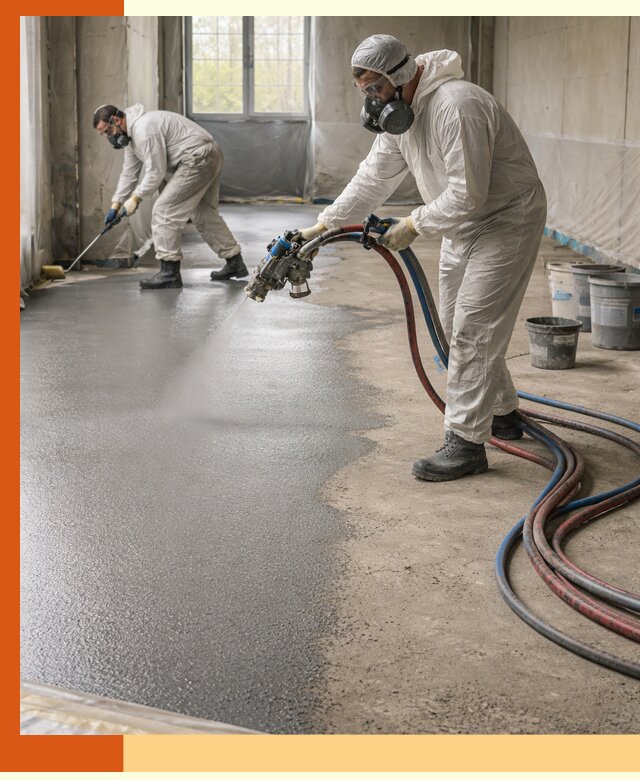 Гидроизоляция полимочевиной полов и конструкций в Юрге