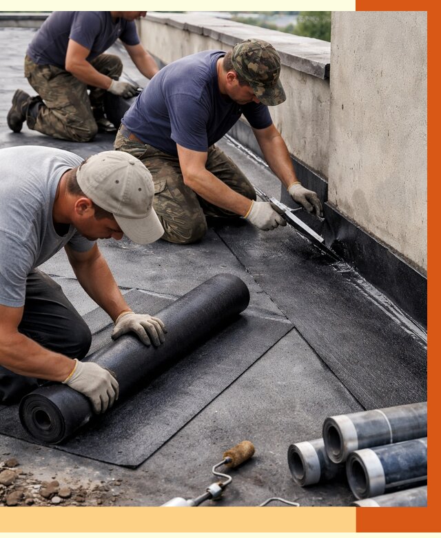 Гидроизоляция кровли в Юрге от 4813 руб. — профессиональная гидроизоляция крыши | ТепломастерЮрг