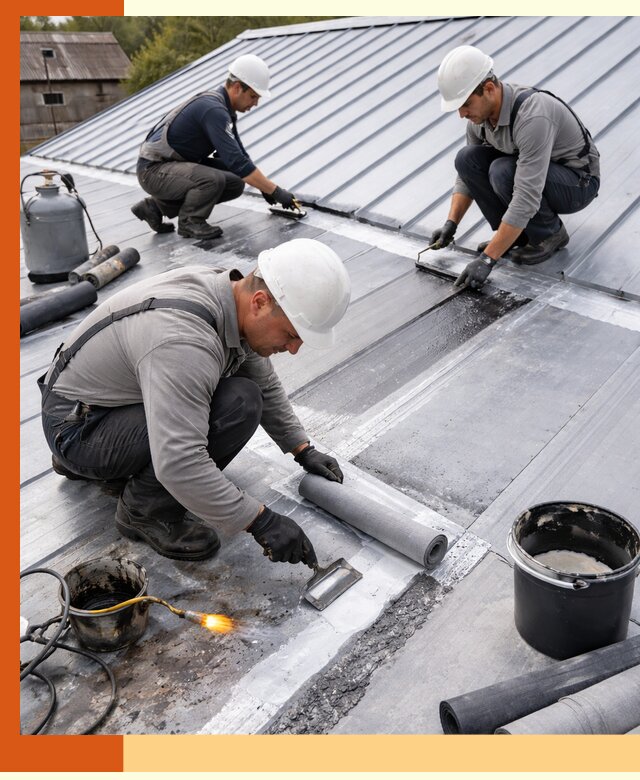 Гидроизоляция металлической кровли с гарантией в Юрге