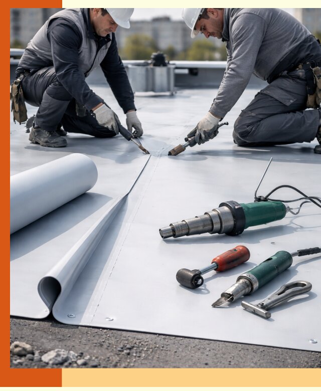 Гидроизоляция мембранной кровли в Юрге: монтаж и ремонт быстро
